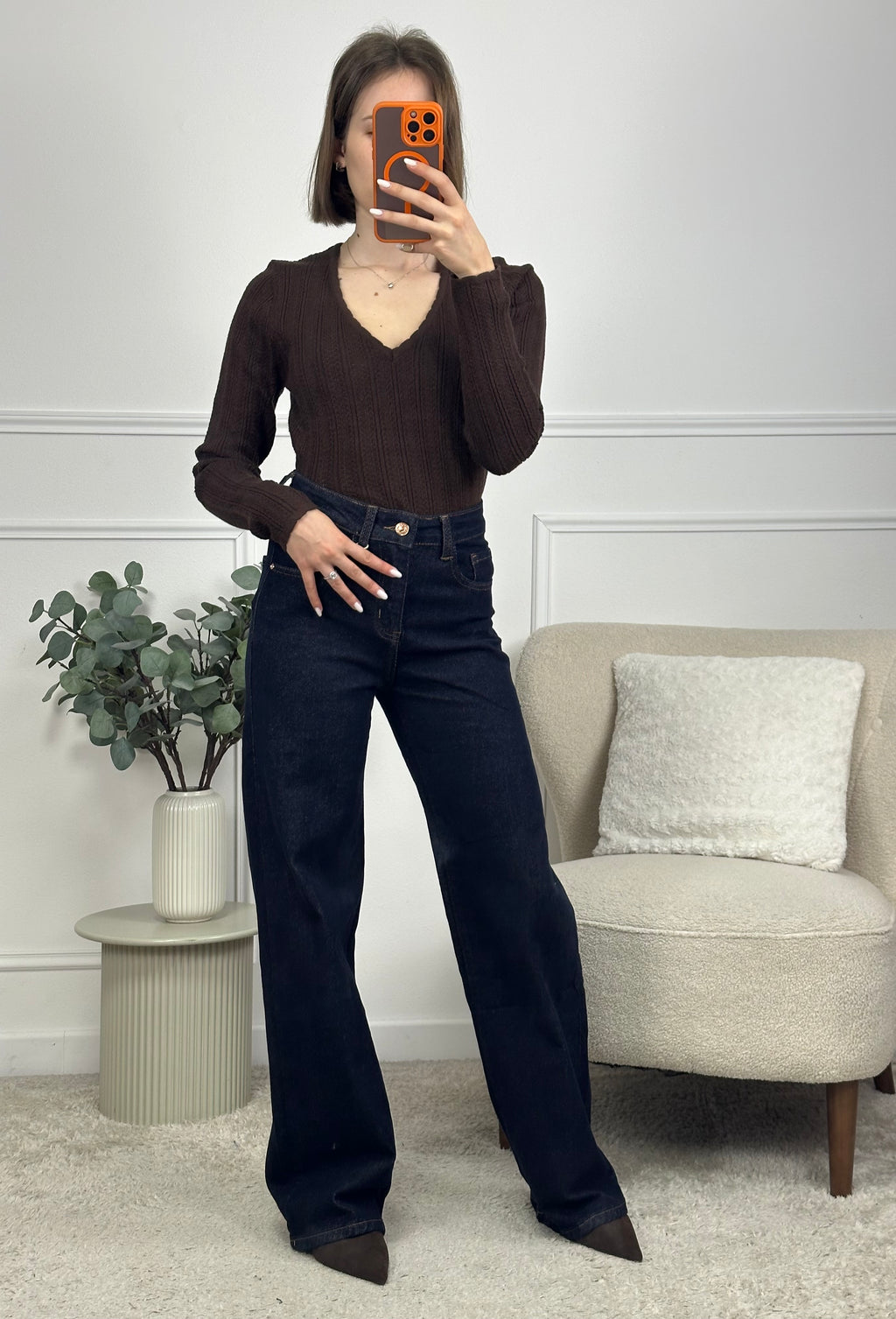 JEAN WIDE LEG LOEVAN