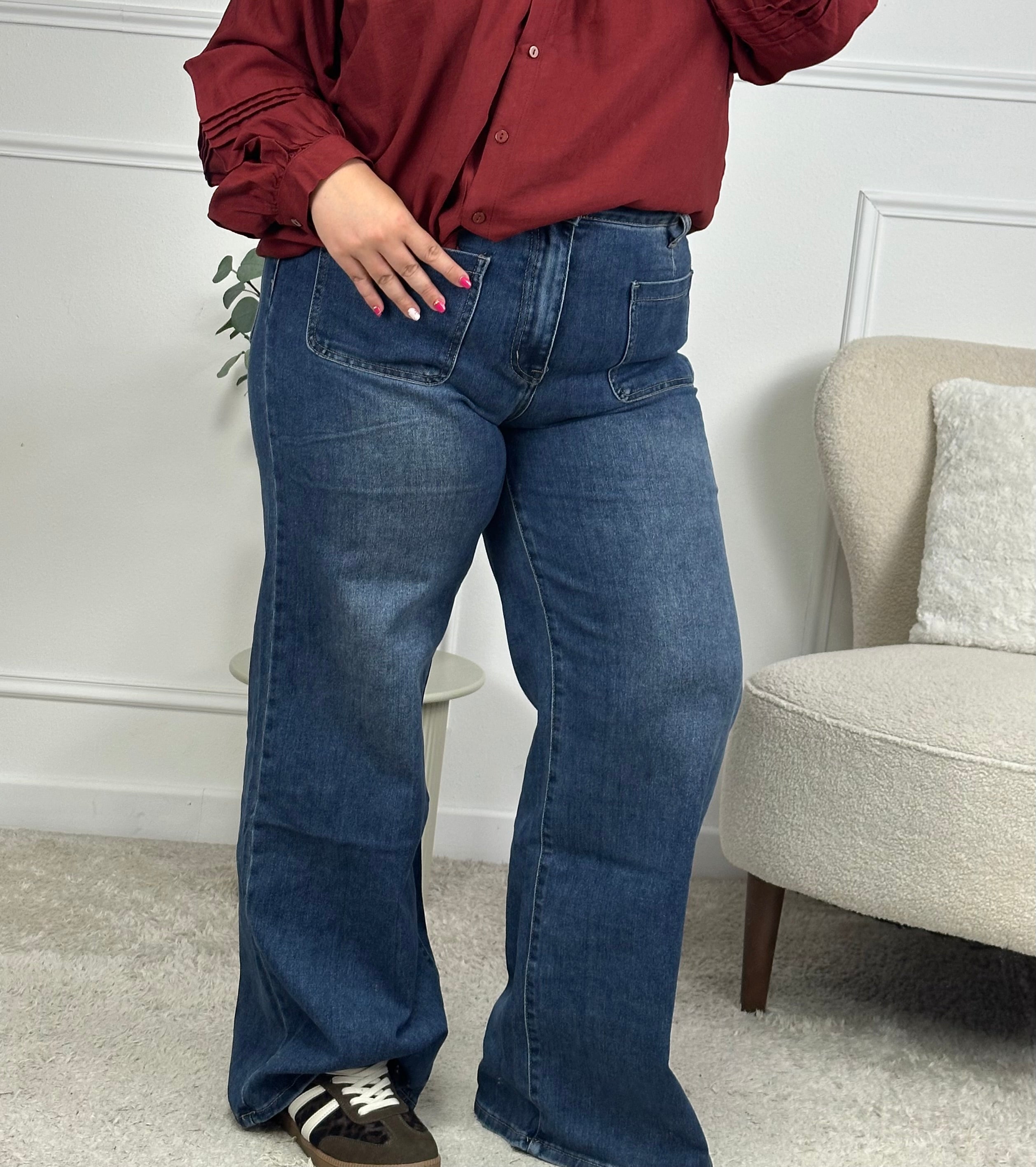 JEAN WIDE LEG PIETRO