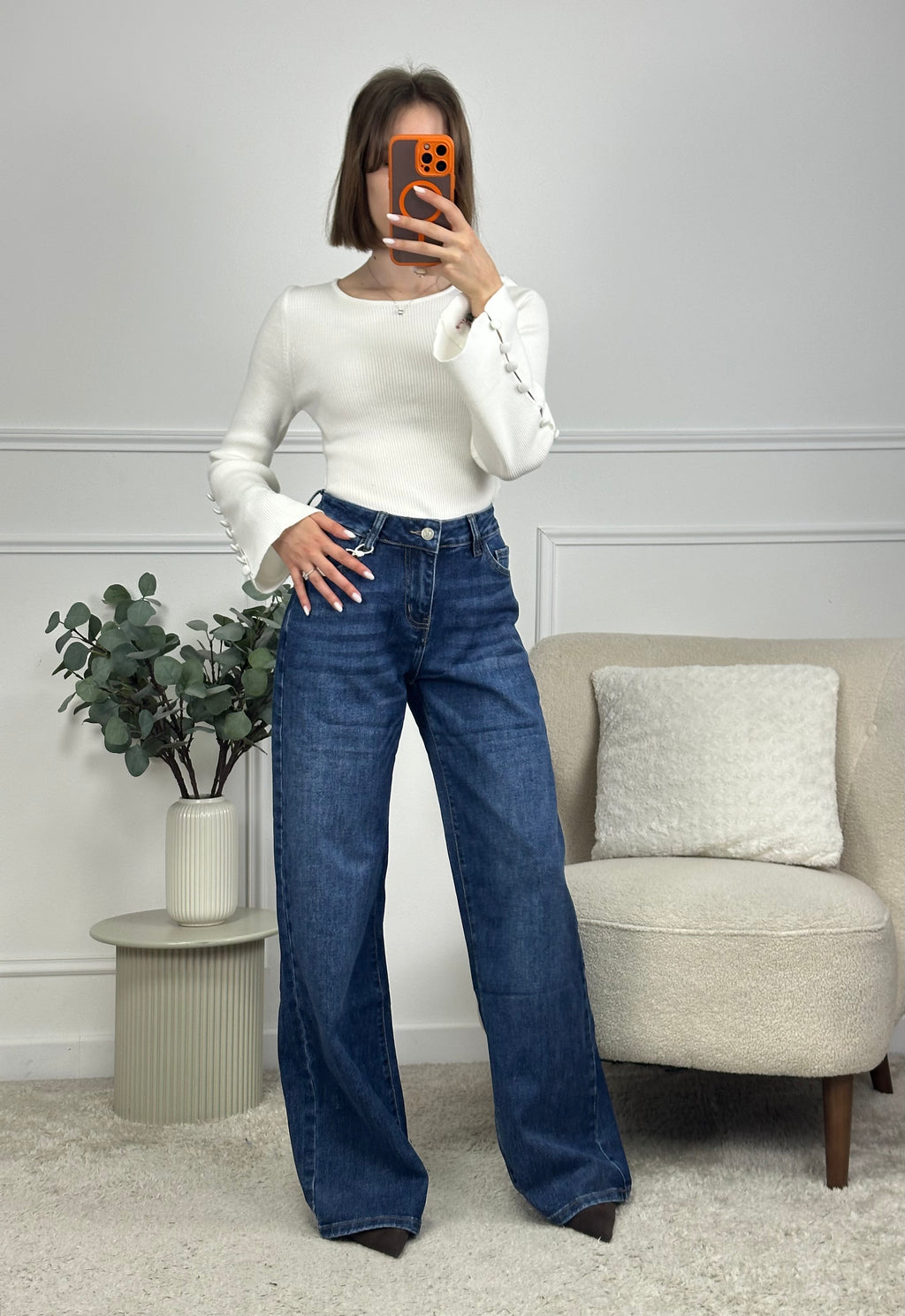 JEAN WIDE LEG THIMAEL